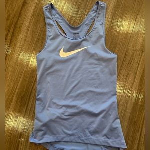nike blue workout top